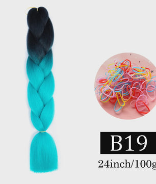 24 Inch Jumbo Braids Haarverlenging - Synthetisch Vlechtkapsel met Ombre Kleuren