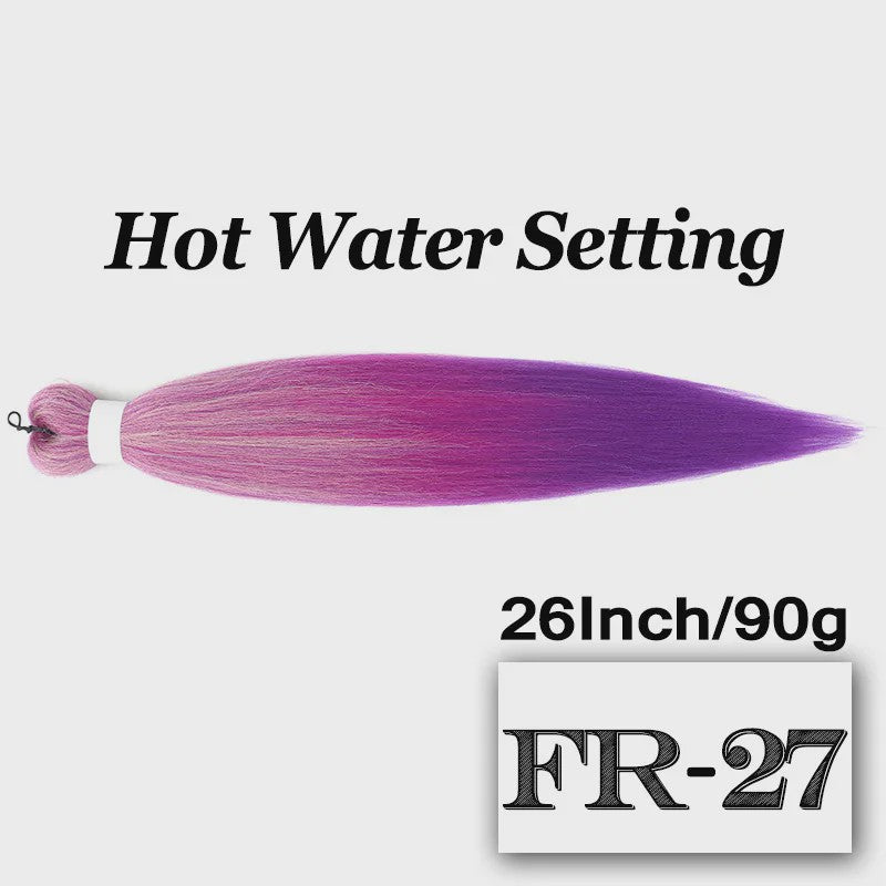 Pre-stretched Braiding Hair 26 Inch - Synthetische Haarverlengingen voor Crochet Braids in Kleuren