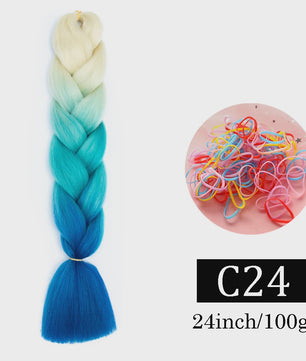 24 Inch Jumbo Braids Haarverlenging - Synthetisch Vlechtkapsel met Ombre Kleuren