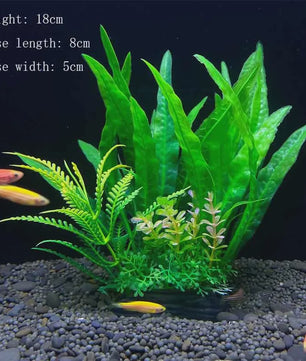 Kunstplanten Aquarium Set - Levendige Decoratie voor Vissenkom en Waterplanten