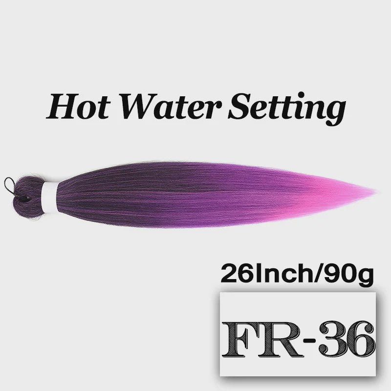 Pre-stretched Braiding Hair 26 Inch - Synthetische Haarverlengingen voor Crochet Braids in Kleuren