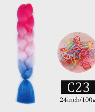 24 Inch Jumbo Braids Haarverlenging - Synthetisch Vlechtkapsel met Ombre Kleuren