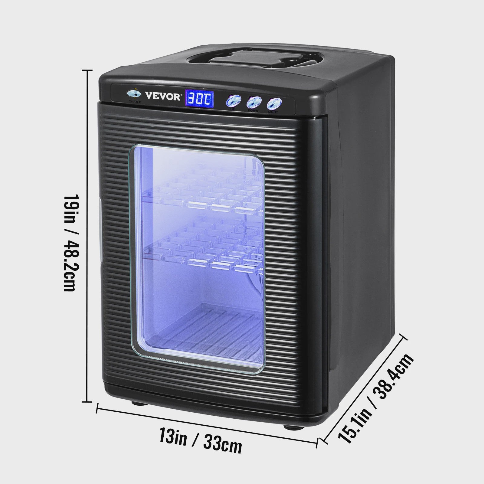 Digitale Reptielen Broedmachine 25L met Koel- en Verwarmingsfunctie (5-60°C)