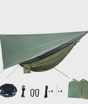 Draagbare Kampeerhangmat met Muggennet en Waterdichte Tarp