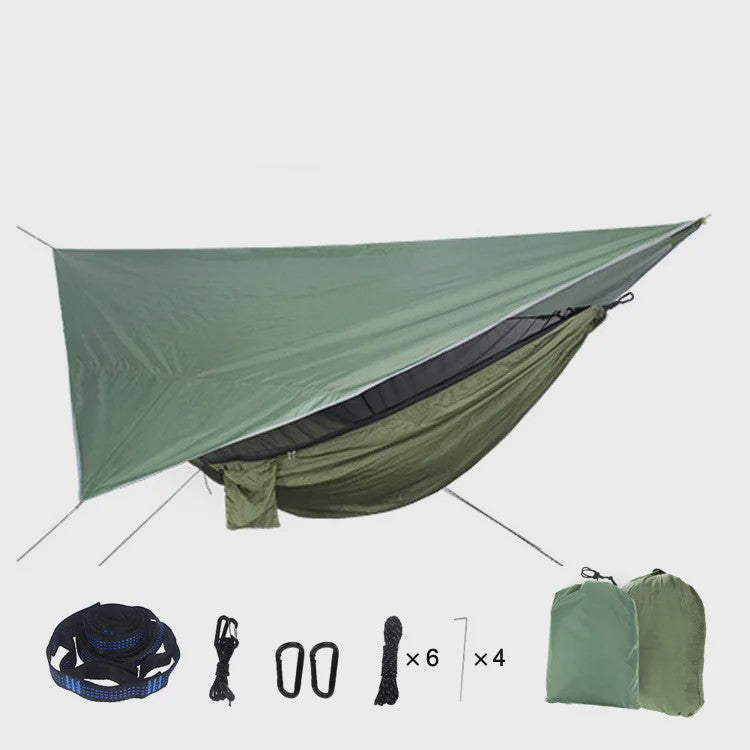 Draagbare Kampeerhangmat met Muggennet en Waterdichte Tarp