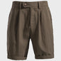 Zomerse Heren Short Pants: Business Casual met Stretch Taille in Old Money Stijl