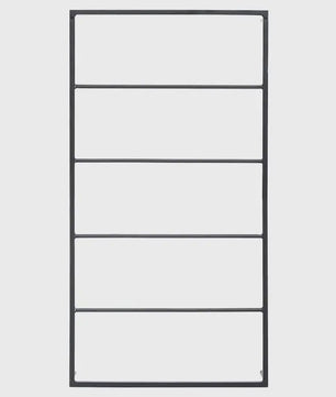 Stijlvolle Wandgemonteerde Handdoekhouder 60x10x116 cm - Stabiel Staal voor Badkamer & Toilet