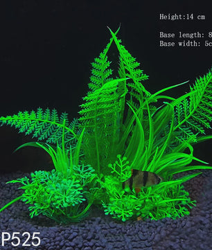 Kunstplanten Aquarium Set - Levendige Decoratie voor Vissenkom en Waterplanten