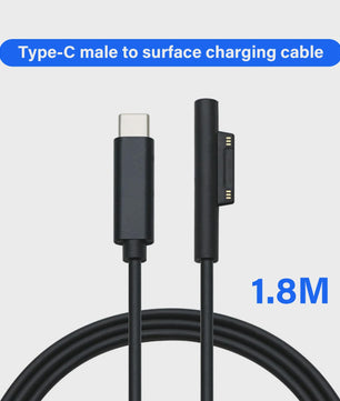 Universele USB-C PD Snellader Kabel Adapter voor Microsoft Surface Pro/Laptop