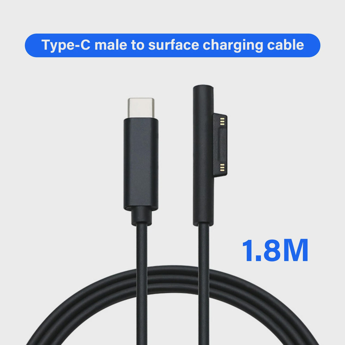 Universele USB-C PD Snellader Kabel Adapter voor Microsoft Surface Pro/Laptop