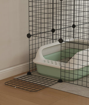 Grote DIY Kattenkooi Ren met Platforms en Hangmat - Ruim Binnenverblijf voor Katten