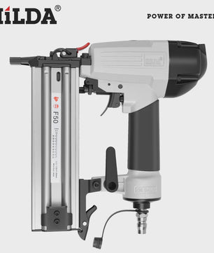 HILDA F50 Pneumatische Tacker & Nietmachine - 2-in-1 voor Meubels en Stoffering