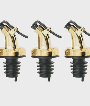 Set van 4x Wijnfles Stop & Olijfolie Schenktuit - Lekvrije Keuken Bar Accessoires