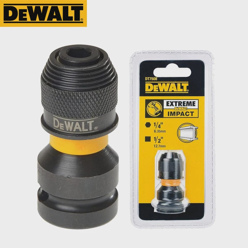 DEWALT DT7508-QZ Adapter 1/4" Hex naar 1/2" Vierkant - Slagvast