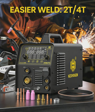 HZXVOGEN HVM270 6-in-1 Multi-Proces Lasmachine (MIG/TIG/MMA/CUT/SPOT) 220V Inverter