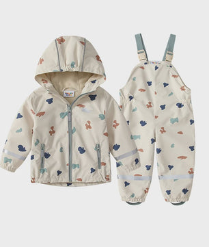 Waterdicht Kinder Regenpak met Overall en Jas - Ideaal voor Buitenspelen