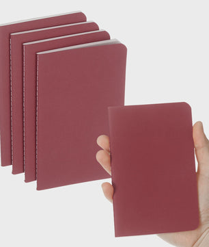 Set van 4/6 Mini A6 Notitieboekjes - Kraft Paper, Gelinieerd, Draagbaar Memo Pad
