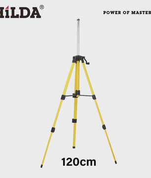Hilda Laserwaterpas Statief 1.2M - Verstelbaar Hoogte & 5/8" Schroefdraad - Robuust Ferroalloy