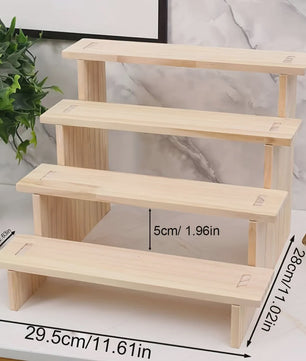 Houten Display Rek - Presenteer Parfum, Cosmetica & Sieraden