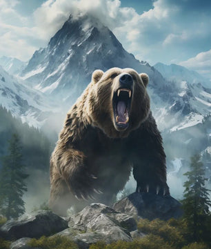 Canvas Posters: Majestueuze Wilde Dieren & Berglandschappen voor aan de Muur