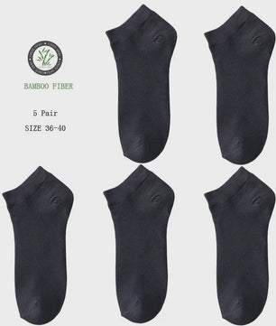 5 Paar Bamboevezel Enkel Sokken Dames - Ademend & Comfortabel Zomer