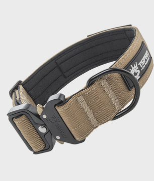 TSPRO Tactische Hondenhalsband Heavy Duty met Metalen Gesp - Verstelbaar voor Middelgrote tot Grote Honden