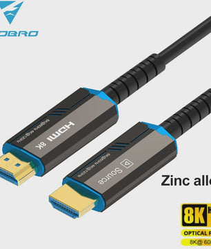 FDBRO 8K HDMI 2.1 Fiber Optic Kabel - 48Gbps, 120Hz, HDR voor TV, Console & PC