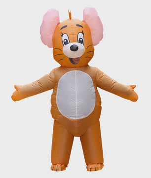 Opblaasbaar Kat en Muis Kostuum voor Volwassenen - Grappig Cosplay Outfit