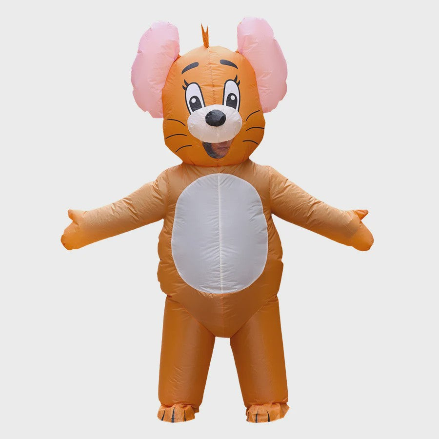 Opblaasbaar Kat en Muis Kostuum voor Volwassenen - Grappig Cosplay Outfit