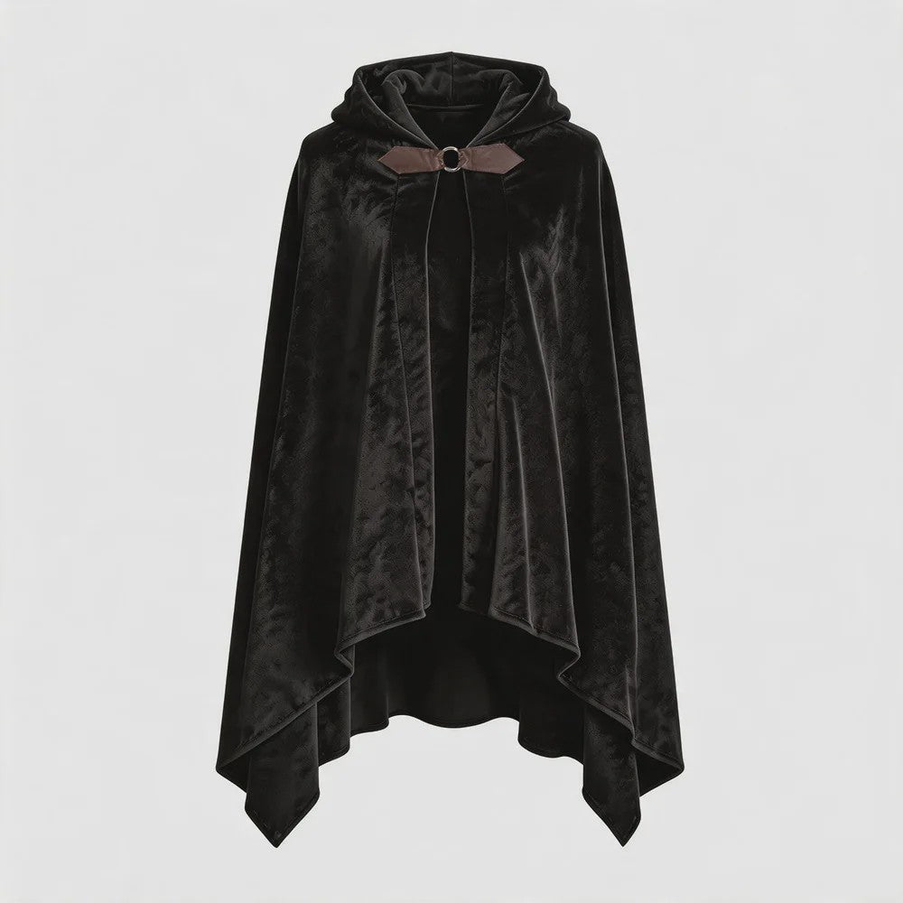 Fluwelen Kapmantel met Capuchon - Middeleeuws, Renaissance & Cosplay