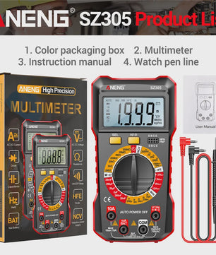 ANENG SZ305 Digitale Multimeter: Professionele Tester voor Elektriciens