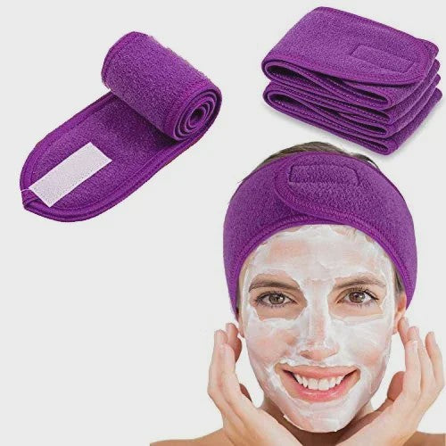 Verstelbare Make-up Haarband (5 Stuks) - Zachte Handdoekstof voor Gezichtsreiniging, Yoga & Spa