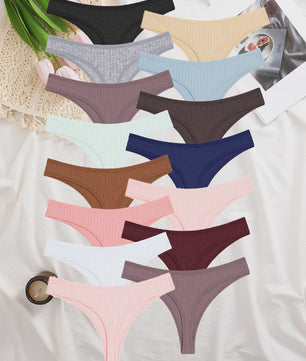 15-Delige Set Dames String Broekjes - Katoen, Sexy & Comfortabel Ondergoed