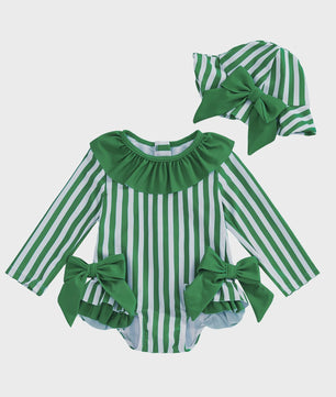 Babymeisjes Bikini met Strikken en Hoedje - Schattige Zomer Zwemkleding