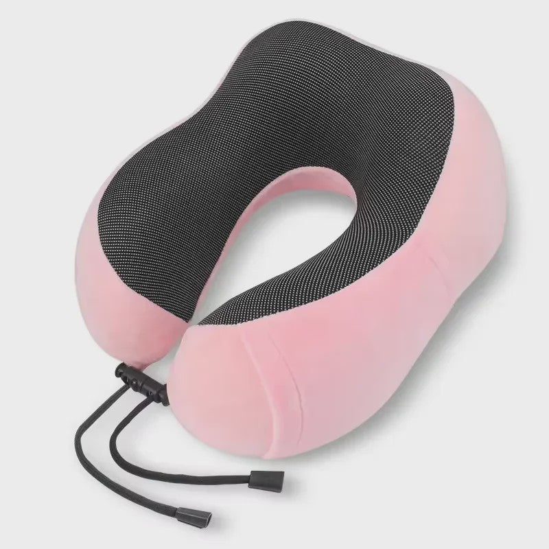 Ergonomisch U-vormig Reiskussen met Traagschuim voor Nekondersteuning in Auto, Vliegtuig en Thuis