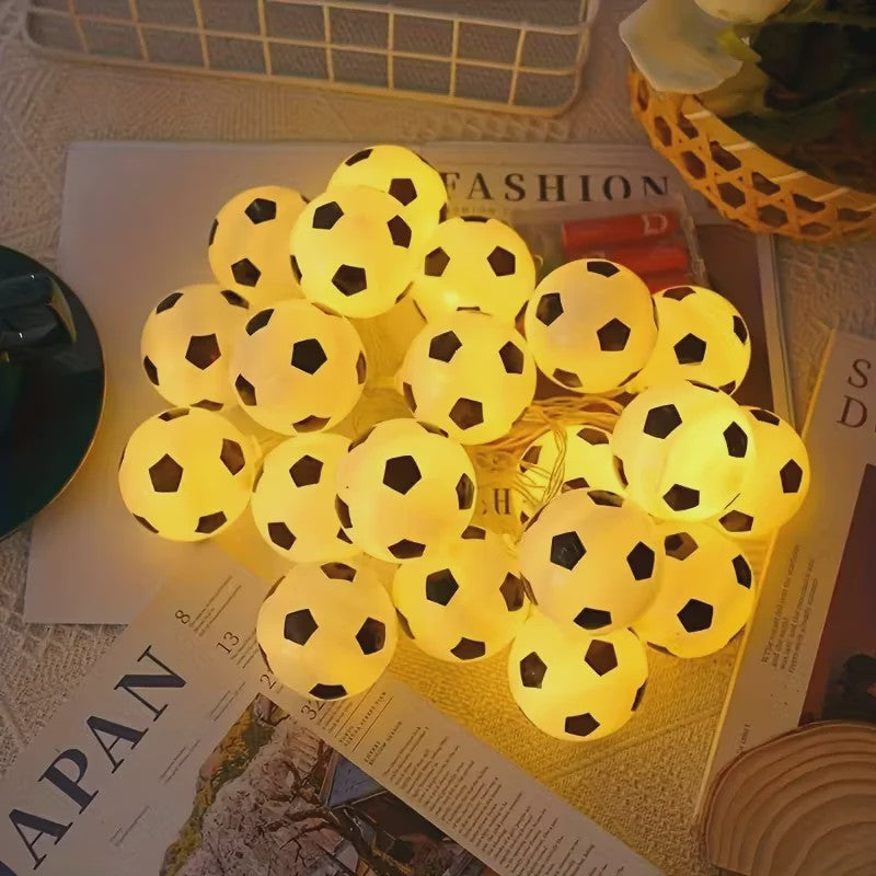 Voetbal Slinger Lichtjes - Sfeervolle LED Verlichting voor Feestjes en Decoratie