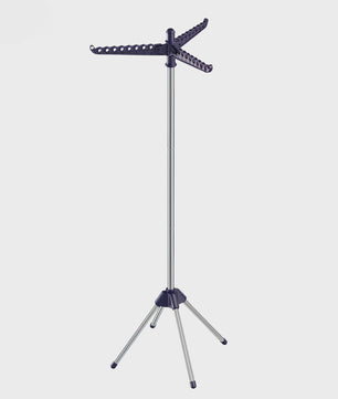 SONGMICS Opvouwbaar Kledingrek - RVS Droogrek met 360° Draaibare Arm, 27 Stuks Capaciteit