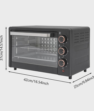 Elektrische Oven 1000W - 22L met Grillpan - Bakken, Grillen & Roosteren