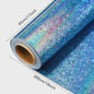 Holografisch Sterren Cadeaupapier Blauw - Glanzend & Feestelijk