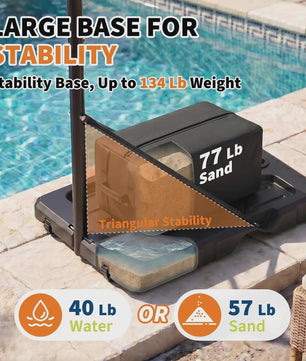 Verstelbare Buiten Basketbalpaal 253-362 cm met Transparant PC Bord en Mobiele Basis