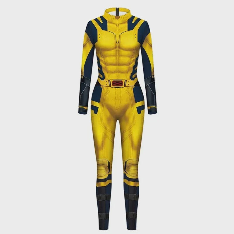Superheld Kostuum: Wolverine & Deadpool Zentai Pak voor Kinderen en Volwassenen