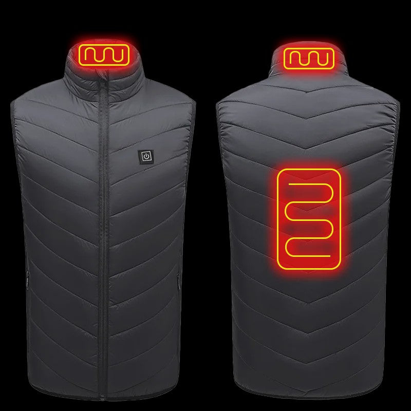Unisex Verwarmd Vest met 21 Graphene Zones - USB Oplaadbaar voor Sport & Outdoor