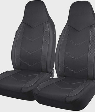 Sportieve Autostoelhoes Set met Hoge Rugleuning - Ademend Air Mesh & Airbag Compatibel