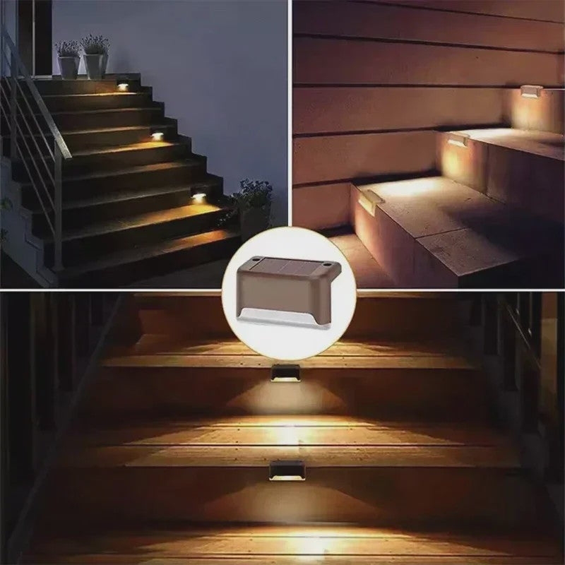 Solar LED Verlichting voor Buiten - Waterdichte Tuinlampen voor Trappen, Terras & Dek