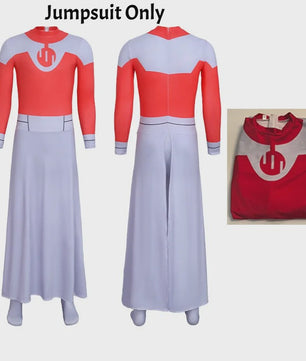 Invincible Thragg Cosplay Kostuum Jumpsuit met Mantel - Volwassen Viltrumite Outfit