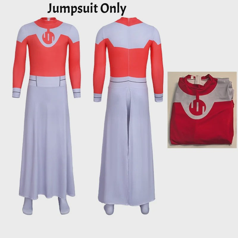 Invincible Thragg Cosplay Kostuum Jumpsuit met Mantel - Volwassen Viltrumite Outfit