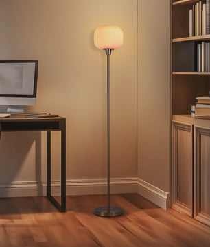 Moderne Staande Lamp met Bolvormige Glazen Kap - Sfeervolle Decoratie voor Elke Ruimte