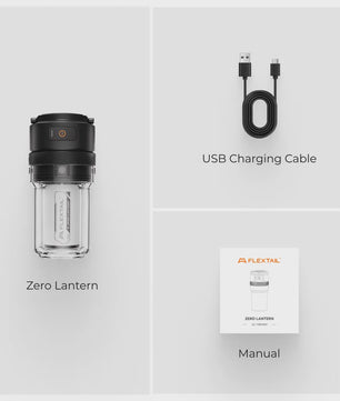 FLEXTAIL ZERO LANTERN: Ultralichte Campinglamp (56g) met 300LM LED & IPX5 Waterdichtheid