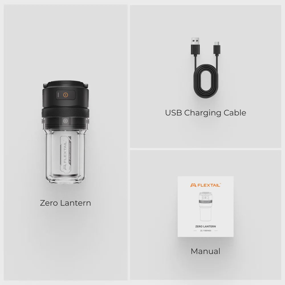 FLEXTAIL ZERO LANTERN: Ultralichte Campinglamp (56g) met 300LM LED & IPX5 Waterdichtheid