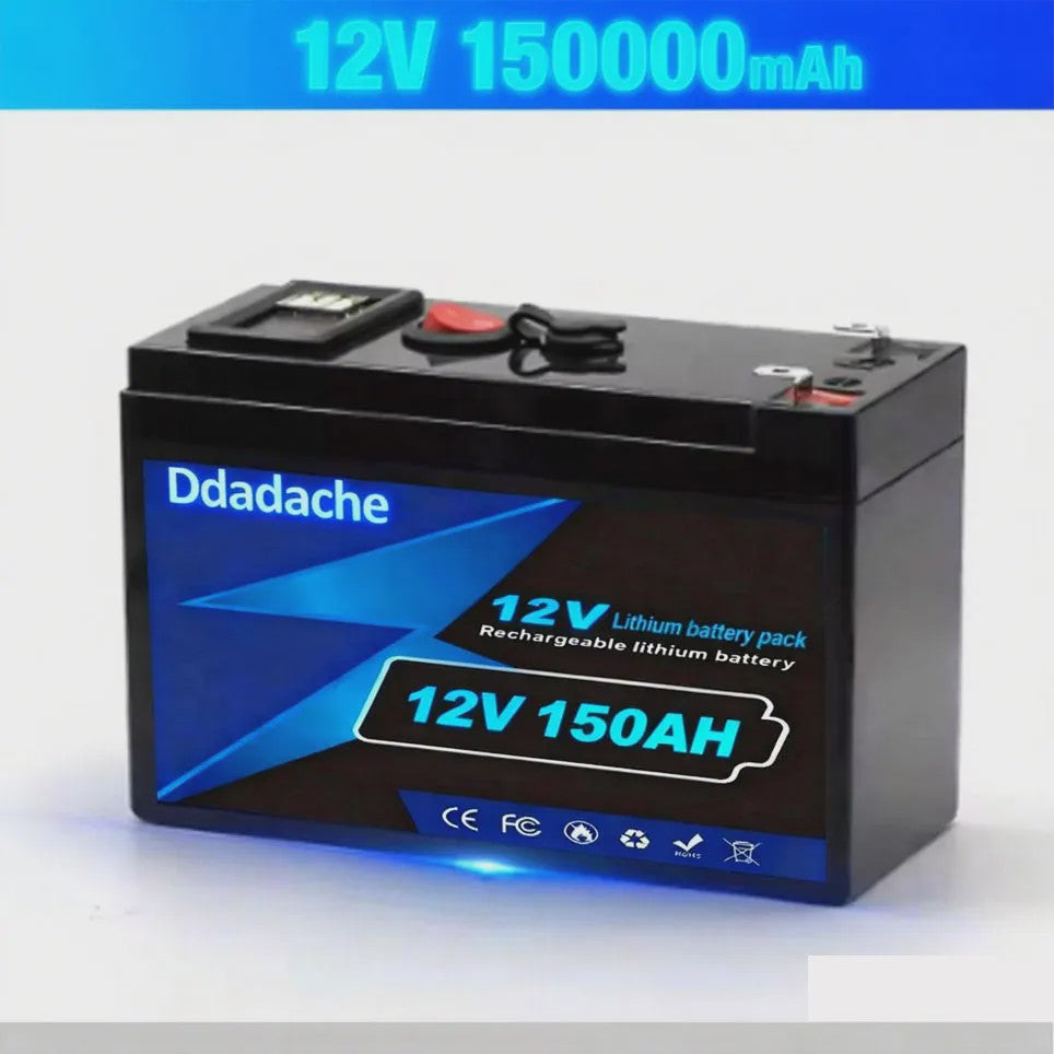 12V 150Ah LiFePO4 Accu - 1920Wh Deep Cycle Lithium Batterij met BMS